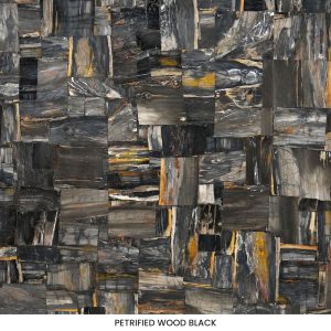 Retro Petrified Wood Black