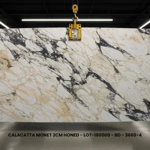 Calacatta Monet honed 2cm marble