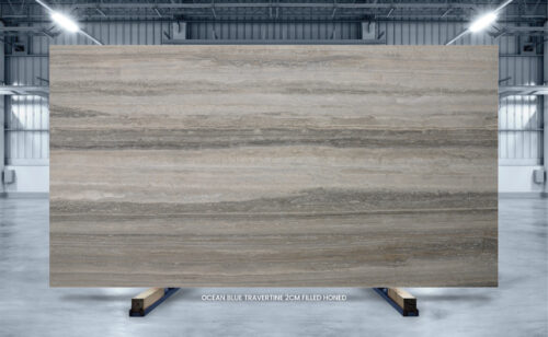 Ocean Blue Travertine Slab