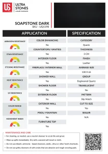 SOAPSTONE DARK- Data Sheet