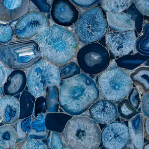 Blue Agate Precious Stone