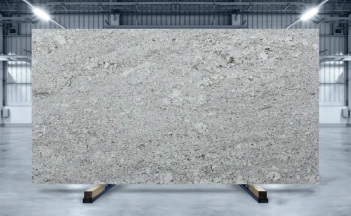 Arctic White granite slab